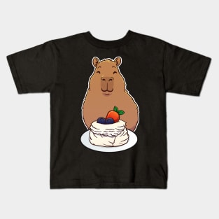 Capybara Pavlova Dessert Kids T-Shirt